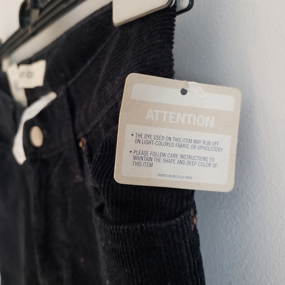 NEW GAP Black Corduroy Jeans Size 2 - Picture 7 of 13